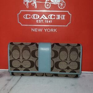 Coach Classic Logo Bifold Wallet.